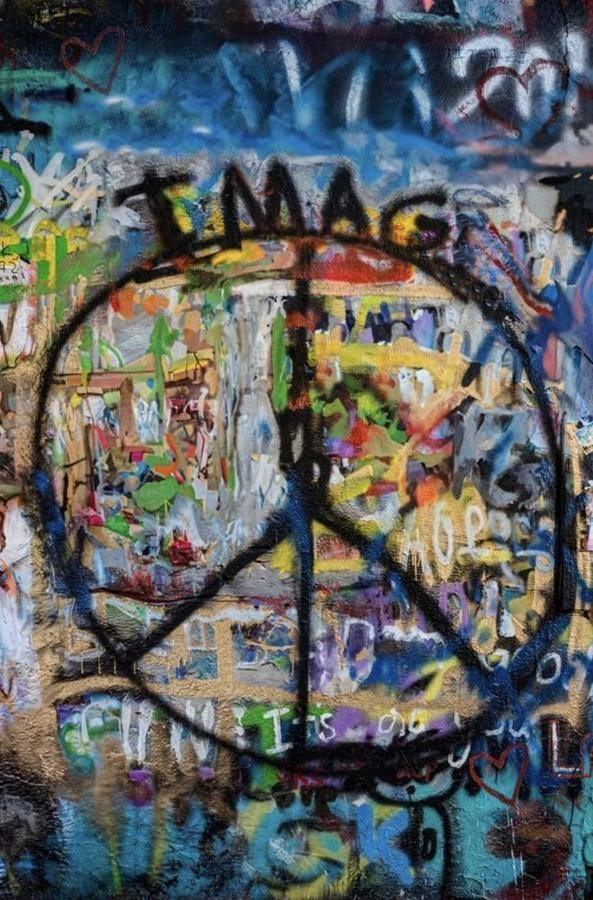 Peace, John Lennon Wall, Prague