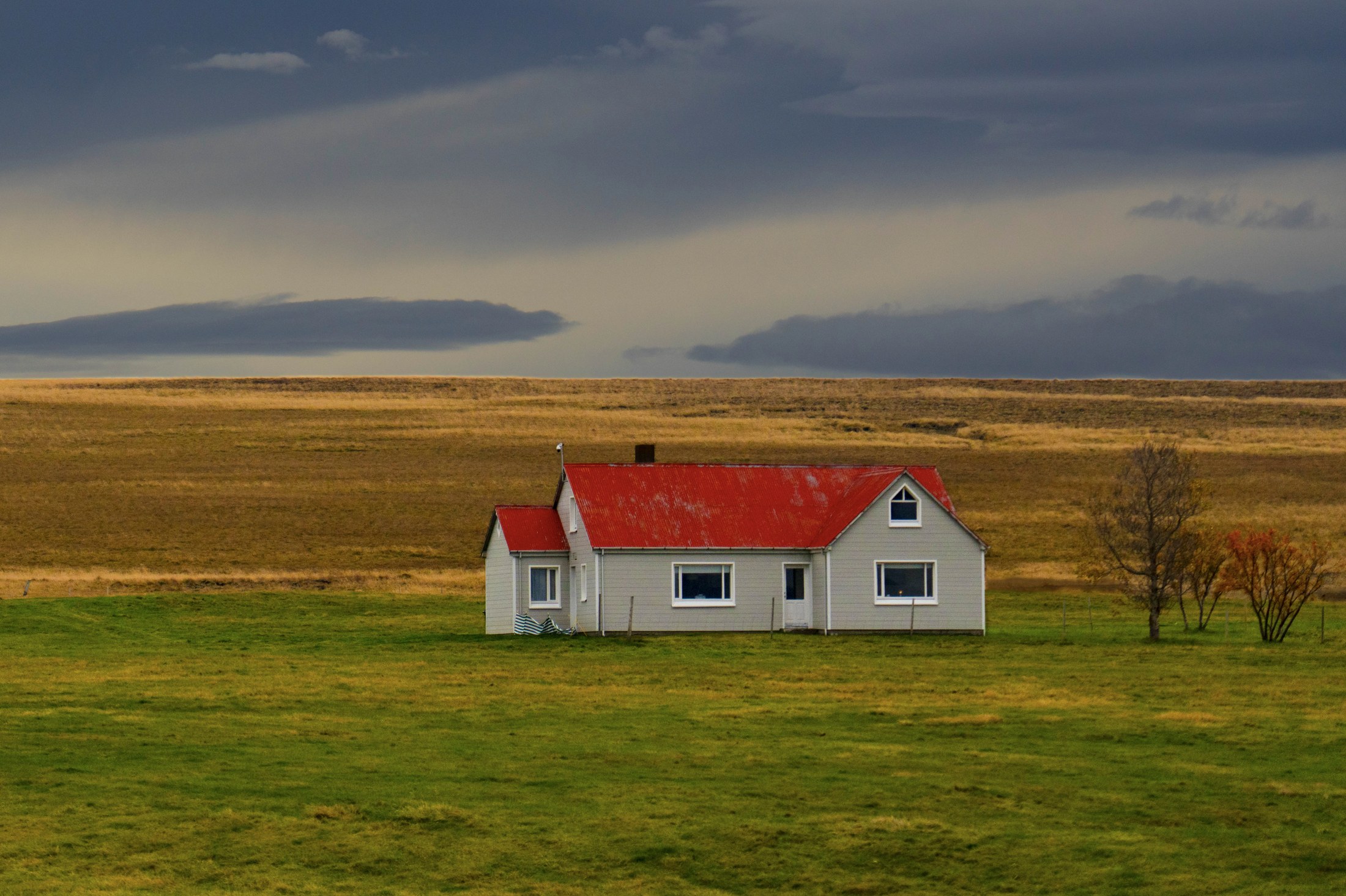 Red Roofed House, Iceland