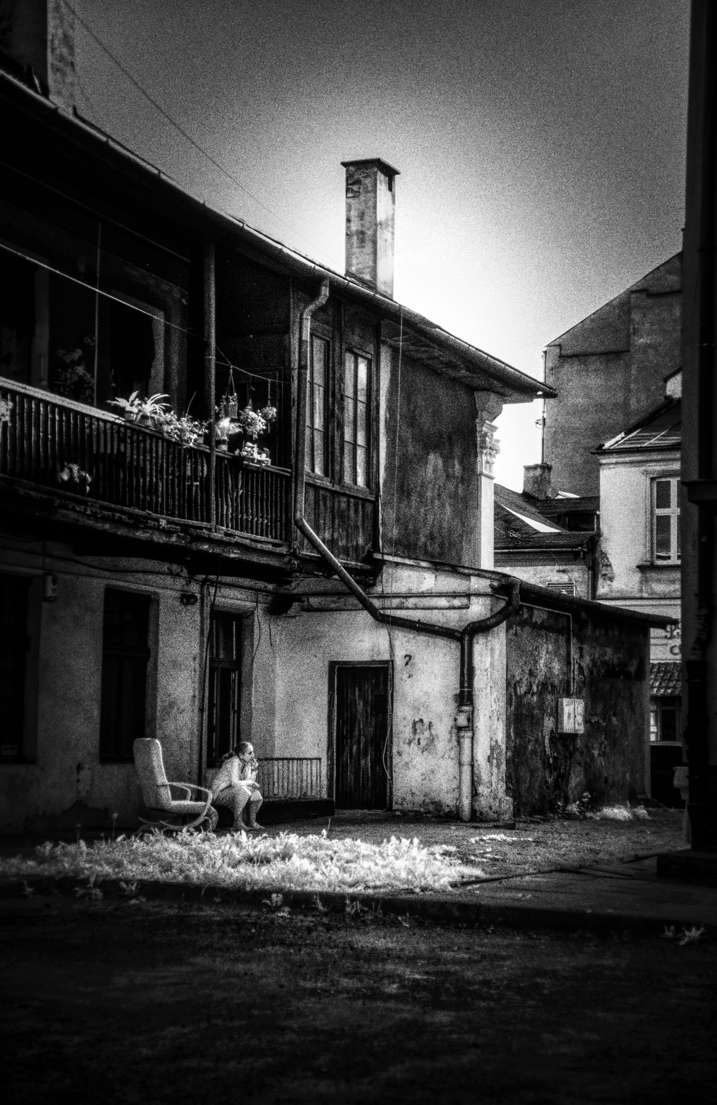 Woman Sitting, Prague