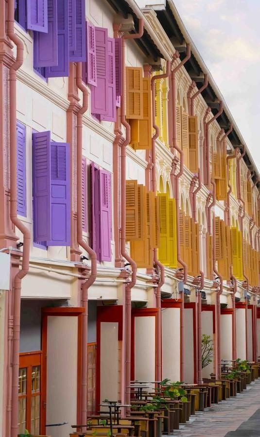 Colorful Shutters, Singapore